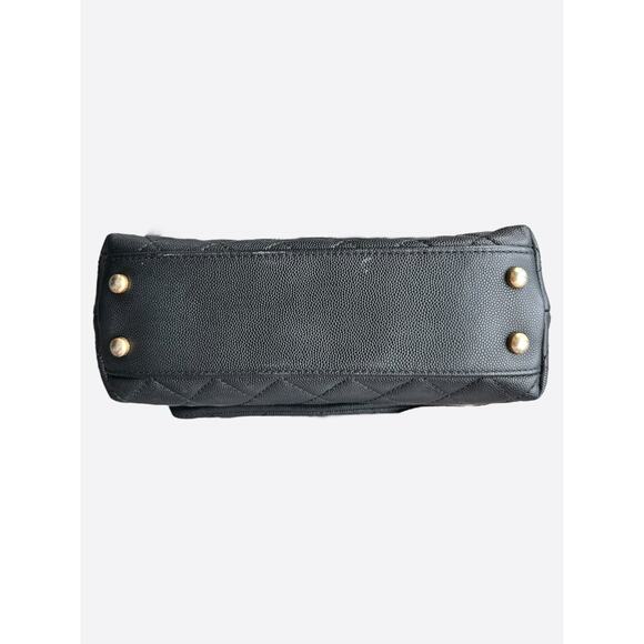 Chanel Black Caviar Quilted Small Top Handle Bag - Picture 6 of 8